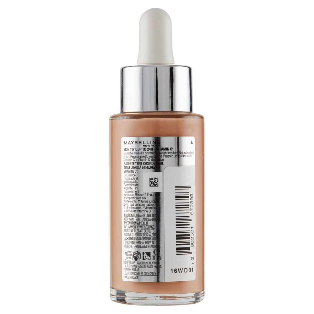 Maybelline New York Fondotinta Super Stay Skin Tint 24h - 21 30 ml